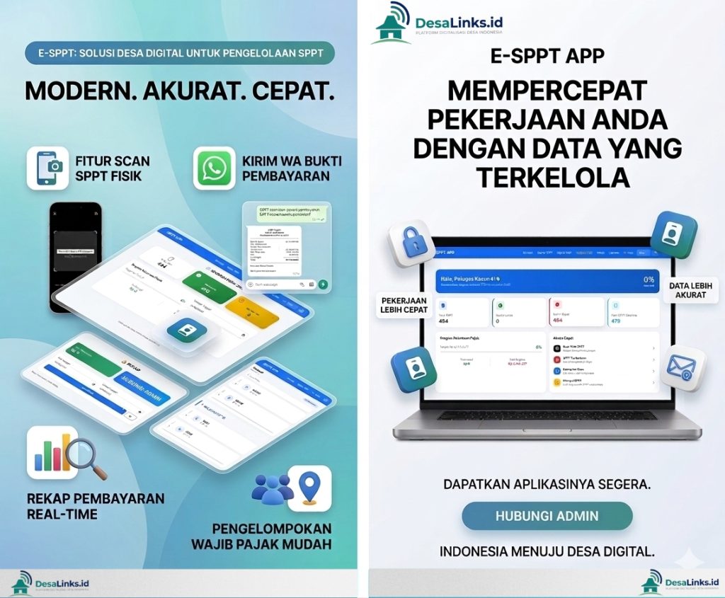 E-SPPT: Digitalisasi Pajak Bumi & Bangunan Desa 3 e sppt