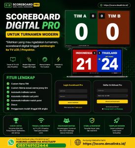 Aplikasi Papan Skor Voli Digital